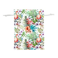 Tropical Flamingo Lightweight Drawstring Pouch (m) by goljakoff