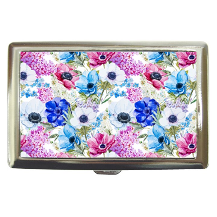 Purple flowers Cigarette Money Case