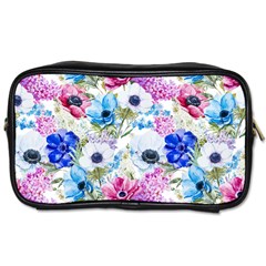 Purple Flowers Toiletries Bag (one Side) by goljakoff