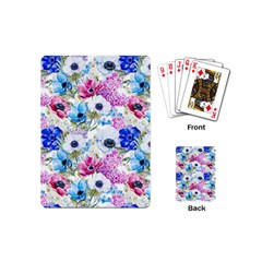 Purple Flowers Playing Cards Single Design (mini) by goljakoff