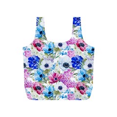 Purple Flowers Full Print Recycle Bag (s) by goljakoff