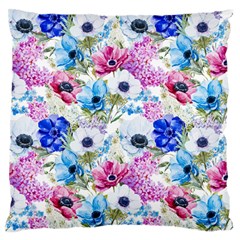 Purple Flowers Standard Flano Cushion Case (one Side) by goljakoff