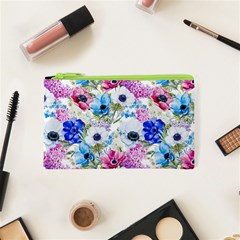 Purple Flowers Cosmetic Bag (xs) by goljakoff