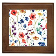 Flowers Framed Tile by goljakoff