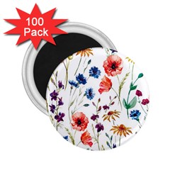 Flowers 2 25  Magnets (100 Pack)  by goljakoff