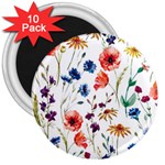 Flowers 3  Magnets (10 pack)  Front