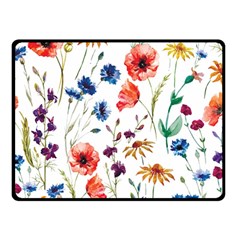 Flowers Double Sided Fleece Blanket (small)  by goljakoff