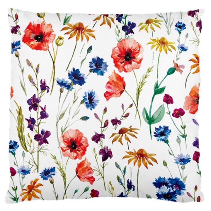 Flowers Standard Flano Cushion Case (One Side)