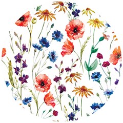 Flowers Wooden Puzzle Round