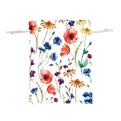 Flowers Lightweight Drawstring Pouch (L)