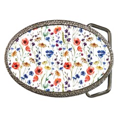 Flowers Pattern Belt Buckles by goljakoff