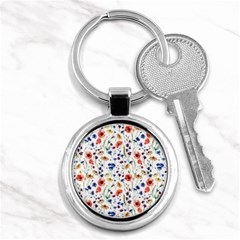 Flowers Pattern Key Chain (round) by goljakoff