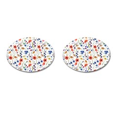 Flowers Pattern Cufflinks (oval) by goljakoff