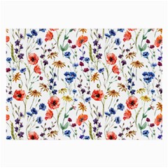 Flowers Pattern Large Glasses Cloth by goljakoff