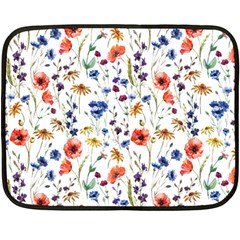 Flowers Pattern Double Sided Fleece Blanket (mini)  by goljakoff