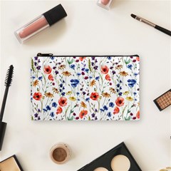 Flowers Pattern Cosmetic Bag (small) by goljakoff