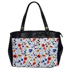 Flowers Pattern Oversize Office Handbag by goljakoff