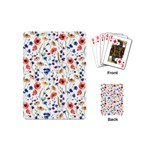 Flowers pattern Playing Cards Single Design (Mini) Back