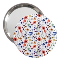 Flowers Pattern 3  Handbag Mirrors by goljakoff