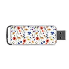 Flowers Pattern Portable Usb Flash (one Side) by goljakoff