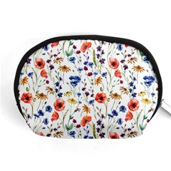 Flowers Pattern Accessory Pouch (medium) by goljakoff