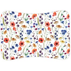 Flowers Pattern Velour Seat Head Rest Cushion by goljakoff