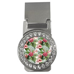 Tropical Flowers Money Clips (cz)  by goljakoff