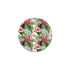 Tropical Flowers Golf Ball Marker (4 Pack) by goljakoff