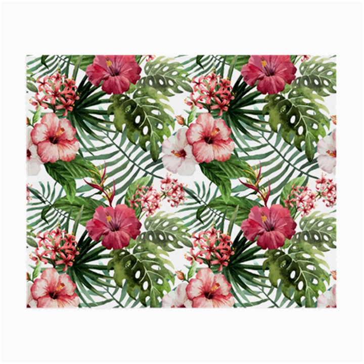 Tropical flowers Small Glasses Cloth (2 Sides)