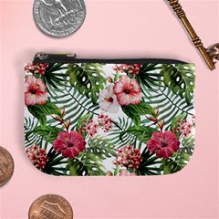 Tropical Flowers Mini Coin Purse by goljakoff