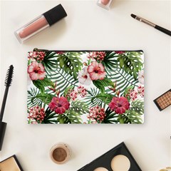 Tropical Flowers Cosmetic Bag (medium) by goljakoff