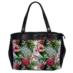 Tropical Flowers Oversize Office Handbag by goljakoff