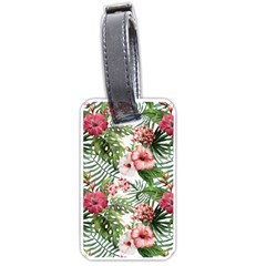 Tropical Flowers Luggage Tag (one Side) by goljakoff