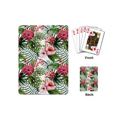 Tropical Flowers Playing Cards Single Design (mini) by goljakoff