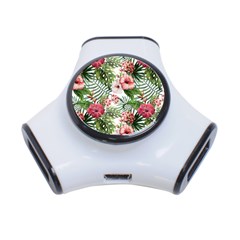 Tropical Flowers 3-port Usb Hub by goljakoff