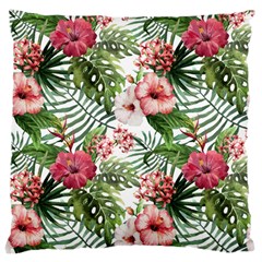 Tropical Flowers Large Cushion Case (one Side) by goljakoff