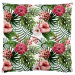 Tropical flowers Large Cushion Case (One Side) Front