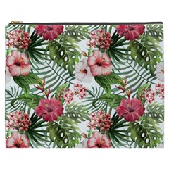 Tropical Flowers Cosmetic Bag (xxxl) by goljakoff