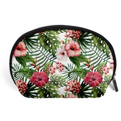 Tropical Flowers Accessory Pouch (large) by goljakoff