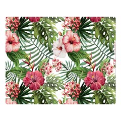 Tropical Flowers Double Sided Flano Blanket (large)  by goljakoff