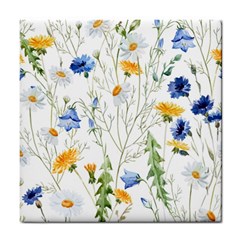 Summer Flowers Tile Coaster by goljakoff