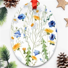 Summer Flowers Ornament (oval) by goljakoff