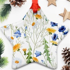 Summer Flowers Ornament (star) by goljakoff