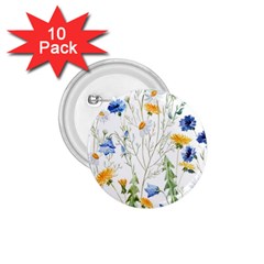 Summer Flowers 1 75  Buttons (10 Pack) by goljakoff