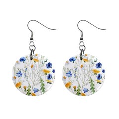 Summer Flowers Mini Button Earrings by goljakoff