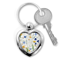 Summer Flowers Key Chain (heart) by goljakoff