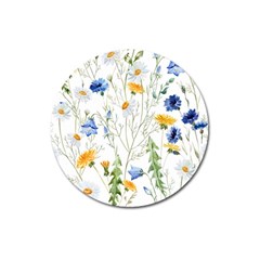 Summer Flowers Magnet 3  (round) by goljakoff