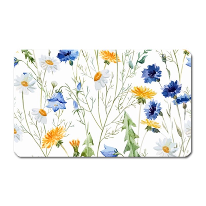 Summer flowers Magnet (Rectangular)