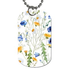 Summer Flowers Dog Tag (two Sides) by goljakoff