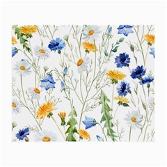 Summer Flowers Small Glasses Cloth (2 Sides) by goljakoff